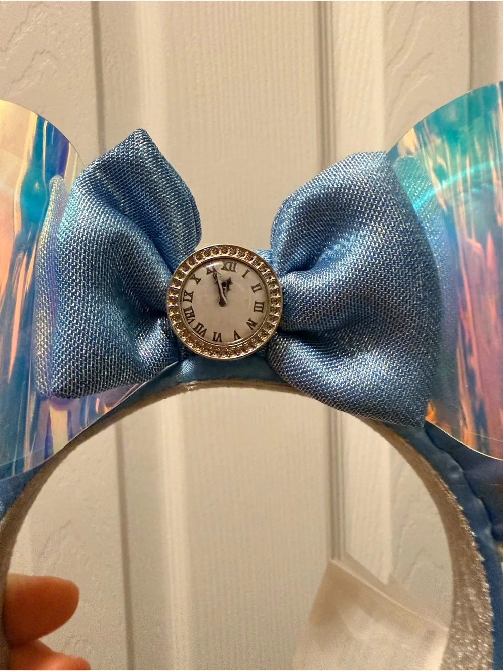 Disney Cinderella Blue Iridescent Mouse Ears Headband